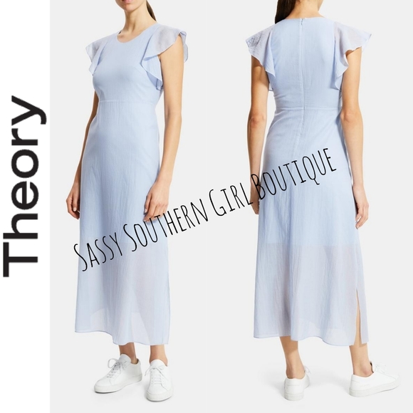 🆕⭐ THEORY blue organic cotton dress